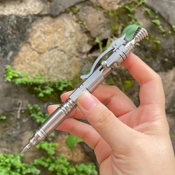 Handmade Pen Outdoors Writing Tool Tactical  Office Traveling Business Portable EDC Stainless Steel Handcraft Gift for Men