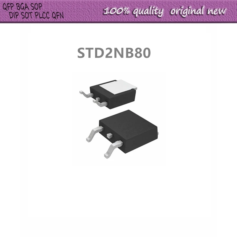 

20 шт./лот D2NB80 STD2NB80 TO-252