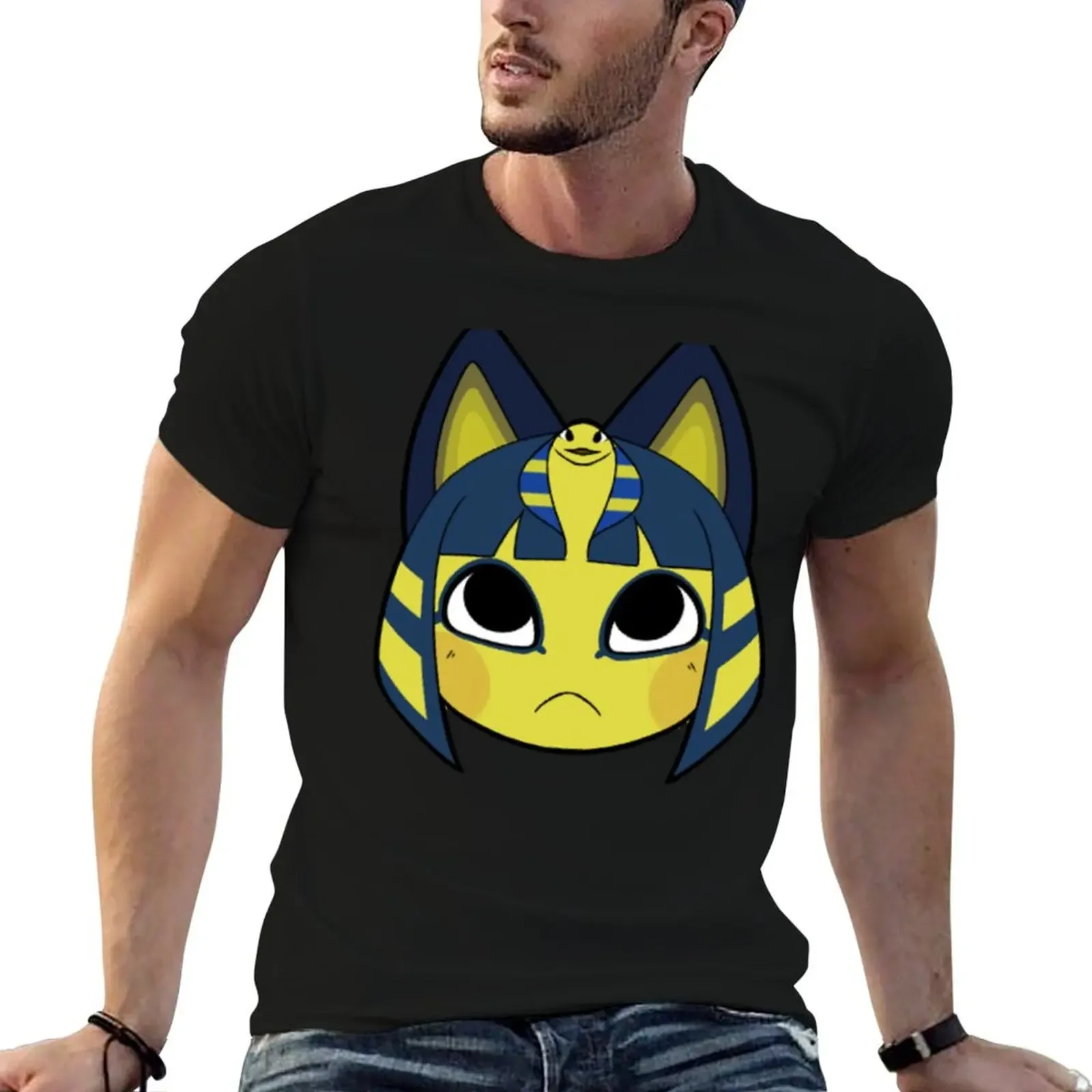 Ankha T-Shirt Personalized t-shirt anime tshirt street wear mens tall t shirts