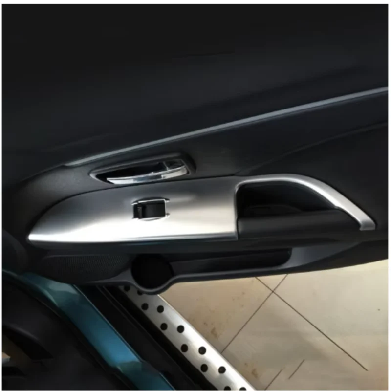 LHD Car Door Window Glass Lift Button Panel Armrest Windows Switch Frame Trim Cover Sticker For Mitsubishi ASX 2020 Accessories