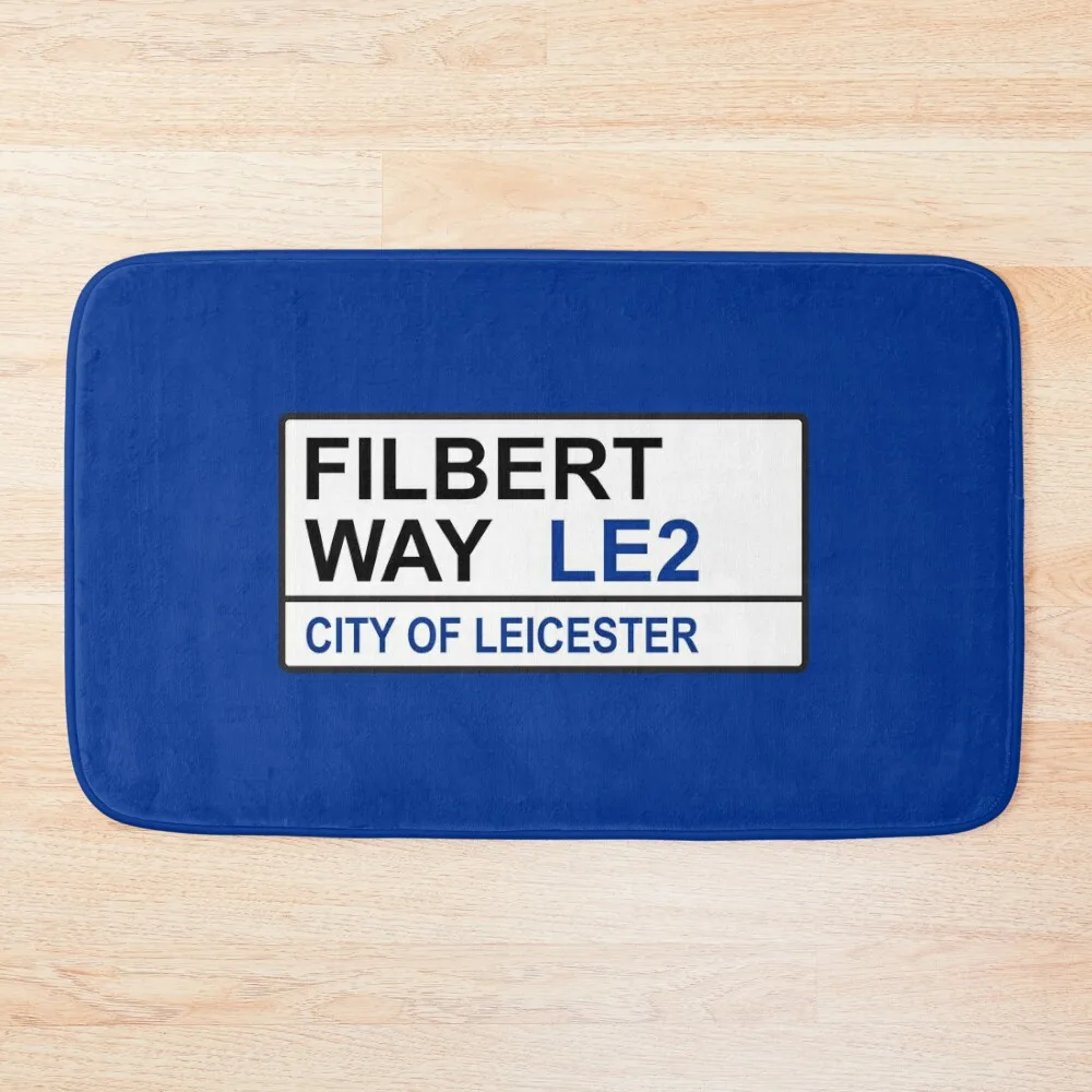 

Leicester City Football Team Filbert Way Street Sign Bath Mat Carpets For Bathrooms Living Room Rugs Anti-Slip Bathtub Mat