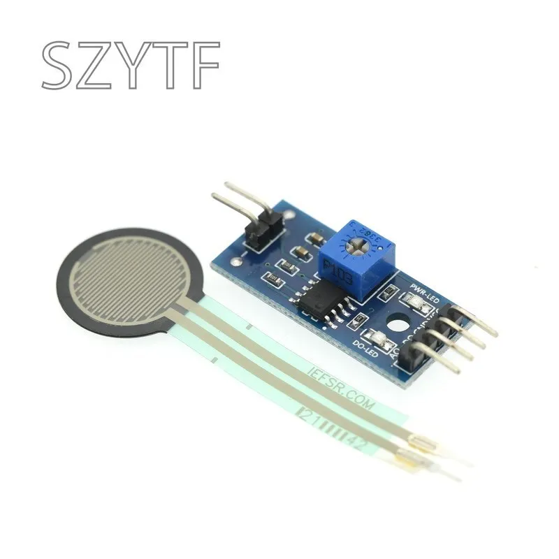 Módulo de Sensor de presión de membrana resistiva de celda de carga, analógico, sensible a la fuerza Flexible FSR402 4mm 5mm 7mm 110mm para Arduino