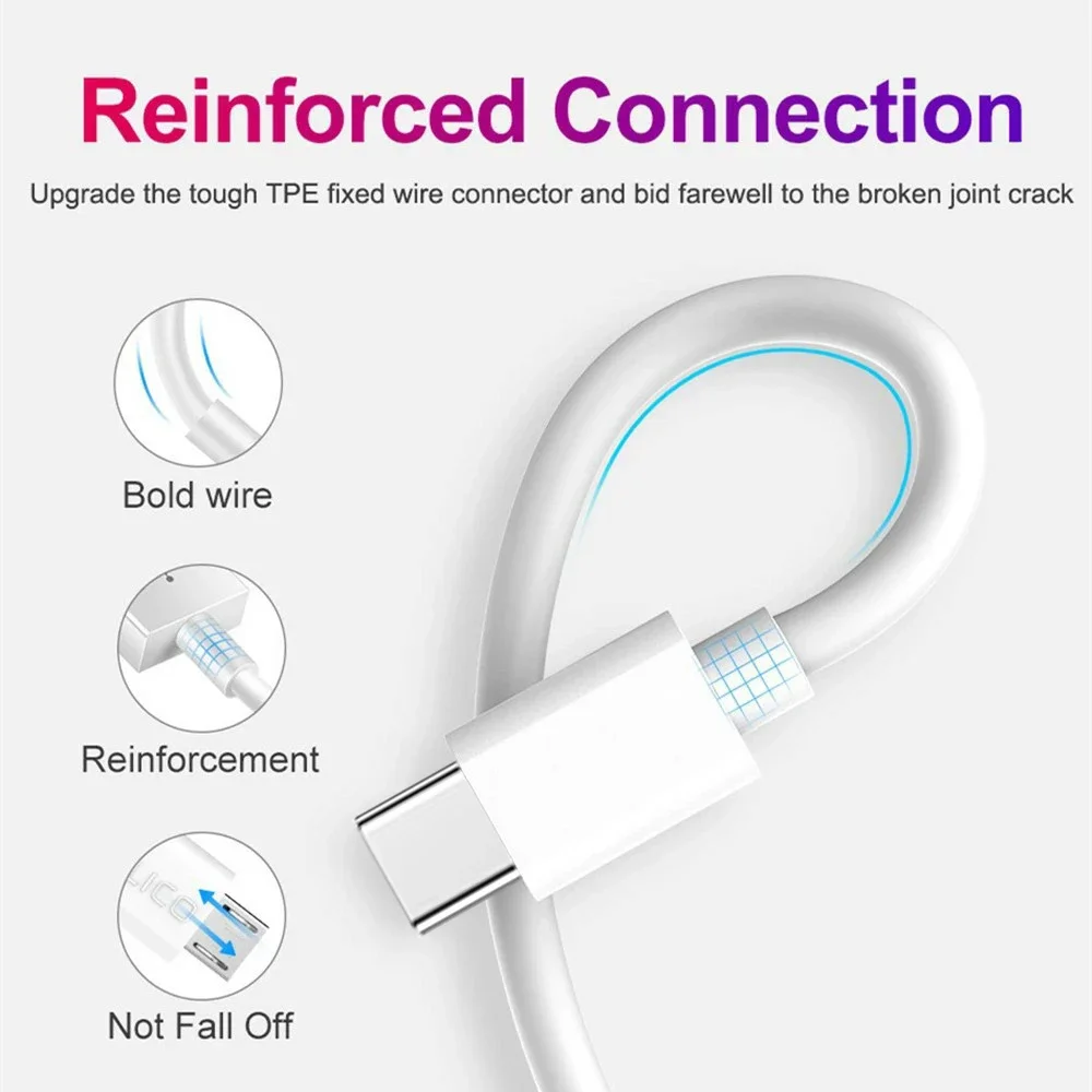【Szybka dostawa】 1M 2M 3M 5M 8M 10M Długi przewód ładowarki USB typu C Kabel USB typu C do ładowania danych do telefonów PC Monitory kamery — zdjęcie produktu 4