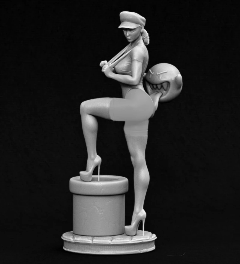 1/24 Scale Resin Figure Assembled Model Kit Female Plumbers Unassembled and Unpainted DIY Toys Miniatures Statue