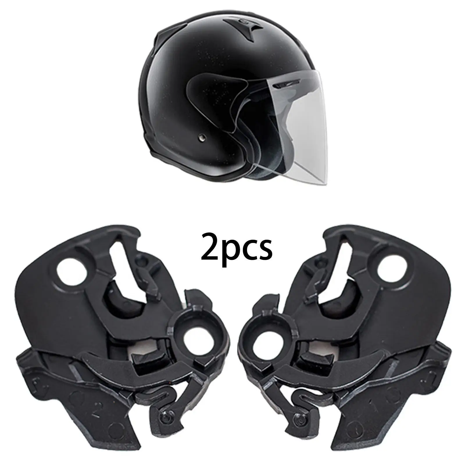 

Helmet Visor Base Side Plate Set Plastic Accessories Motorcycle Shield Mounting Repair for VZ-Z Half Helmet