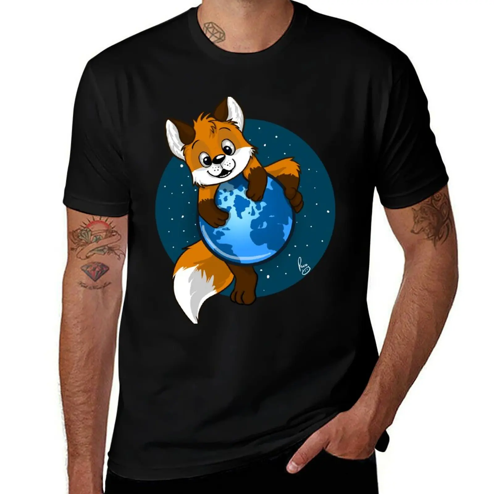 Cute Firefox T-Shirt All Weather Casual Short Sleeve T-Shirt