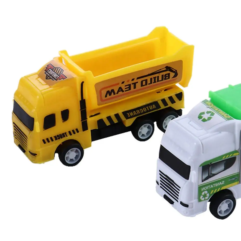 One-Push Active & Go Pull Vehicle Gift Boys Vehicle Car Engineering Vehicle  Friction Powered Car  City Sanitation