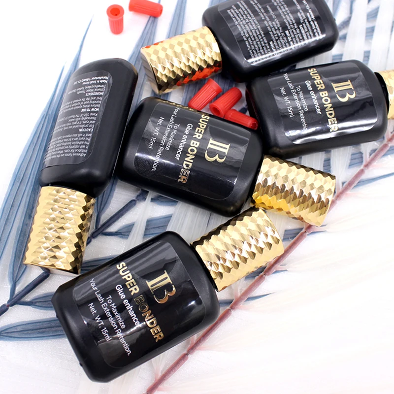 3 زجاجات IB الترا سوبر الغراء وهمية رمش تمديد كوريا سريعة الجافة طويلة الأمد الموز التمهيدي لاصق لوازم مزيل الجمال