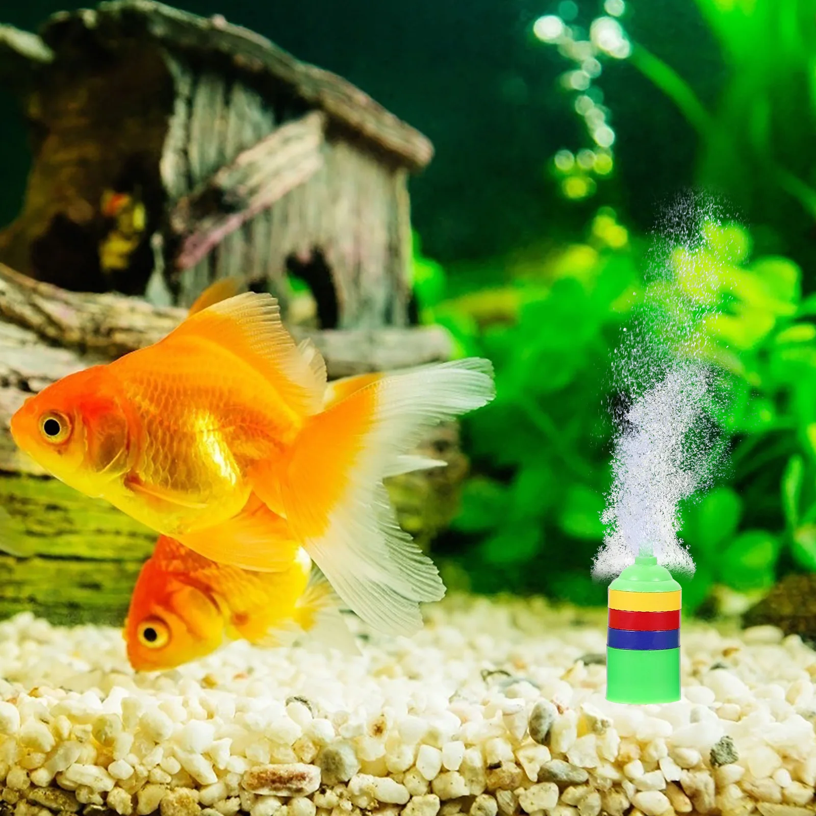 

8Pcs Fish Tank Air Stone Plastic Bubble Diffuser Aquarium Oxygen Oxygenator Hydroponic System Plastic Air Stone