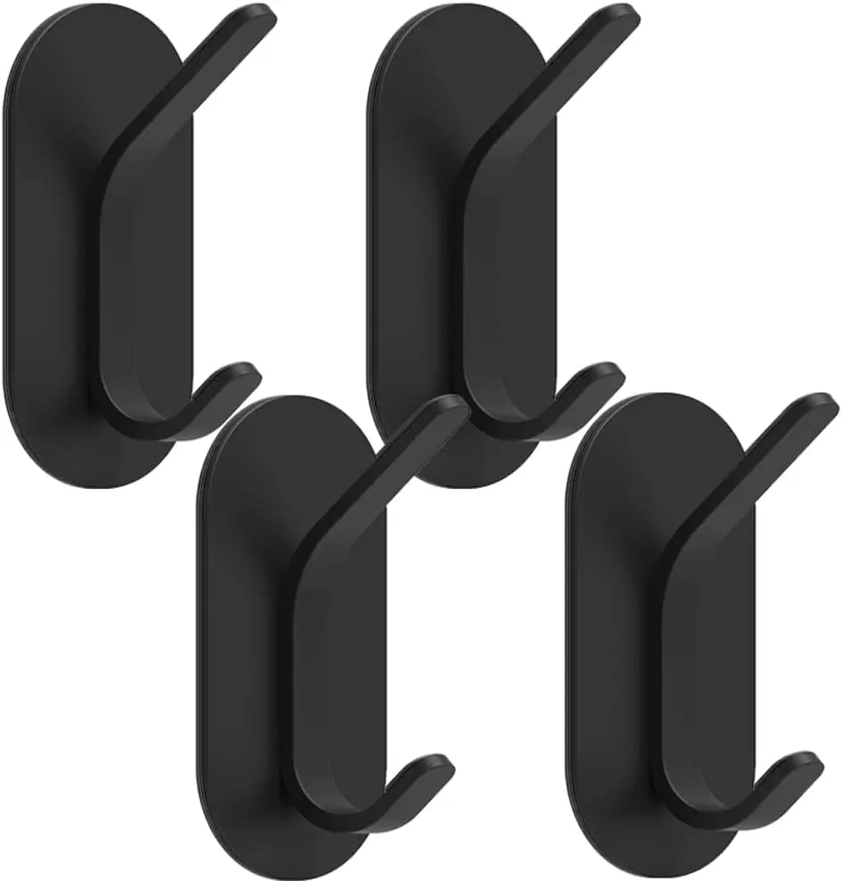 Crochets Adhésifs Imperméables en Acier Inoxydable, pour Manteau, Chapeau, Serviette, Robe