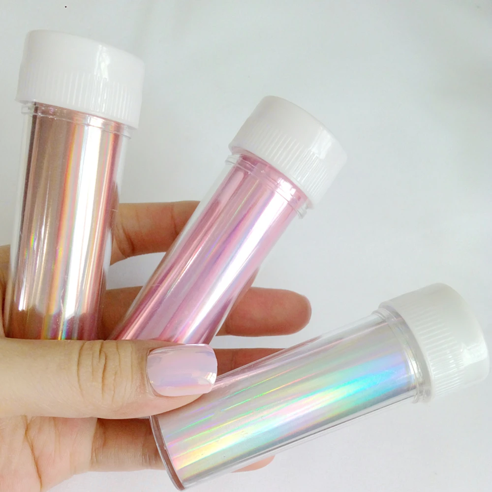 8cm Wide Holographic Transfer Foils Thin Fashion Nail Stickers DIY Nail Art Manicure Decal