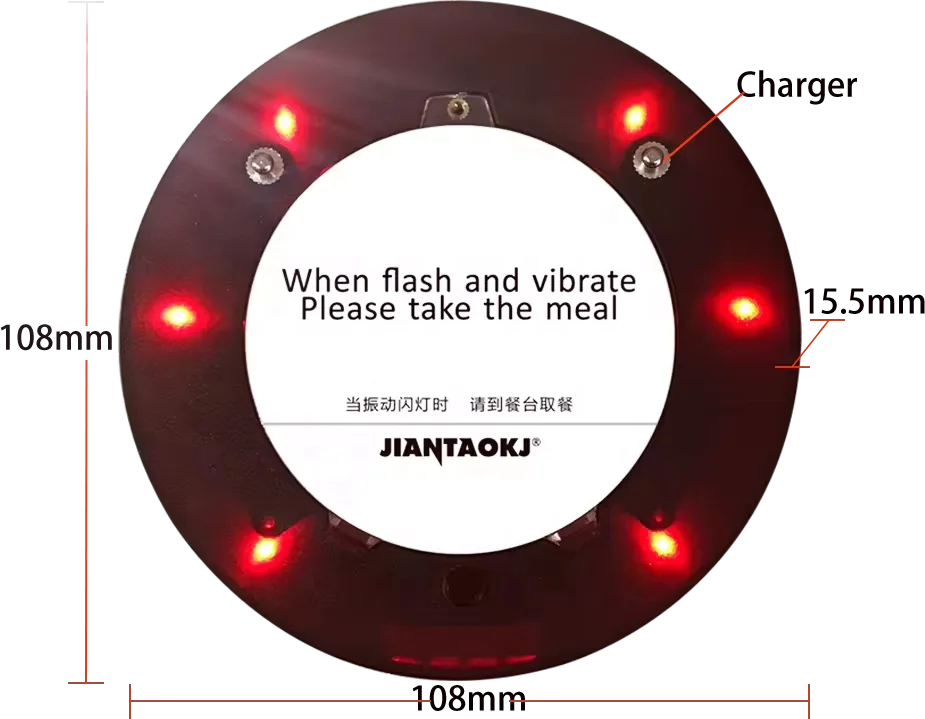 JT-935 20-Pager 1 Keypad Wireless Paging System for Hospital & Hotel Use Restaurant Coaster Call Equipment 315Mhz 300m Range