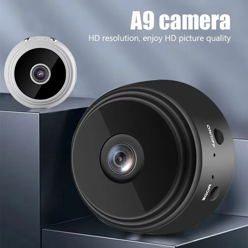 Mini caméra de surveillance WiFi A9, audio intérieur domestique, caméra sans fil, vidéo à distance HD 4K, caméra de protection de sécurité, moniteur IP WiFi