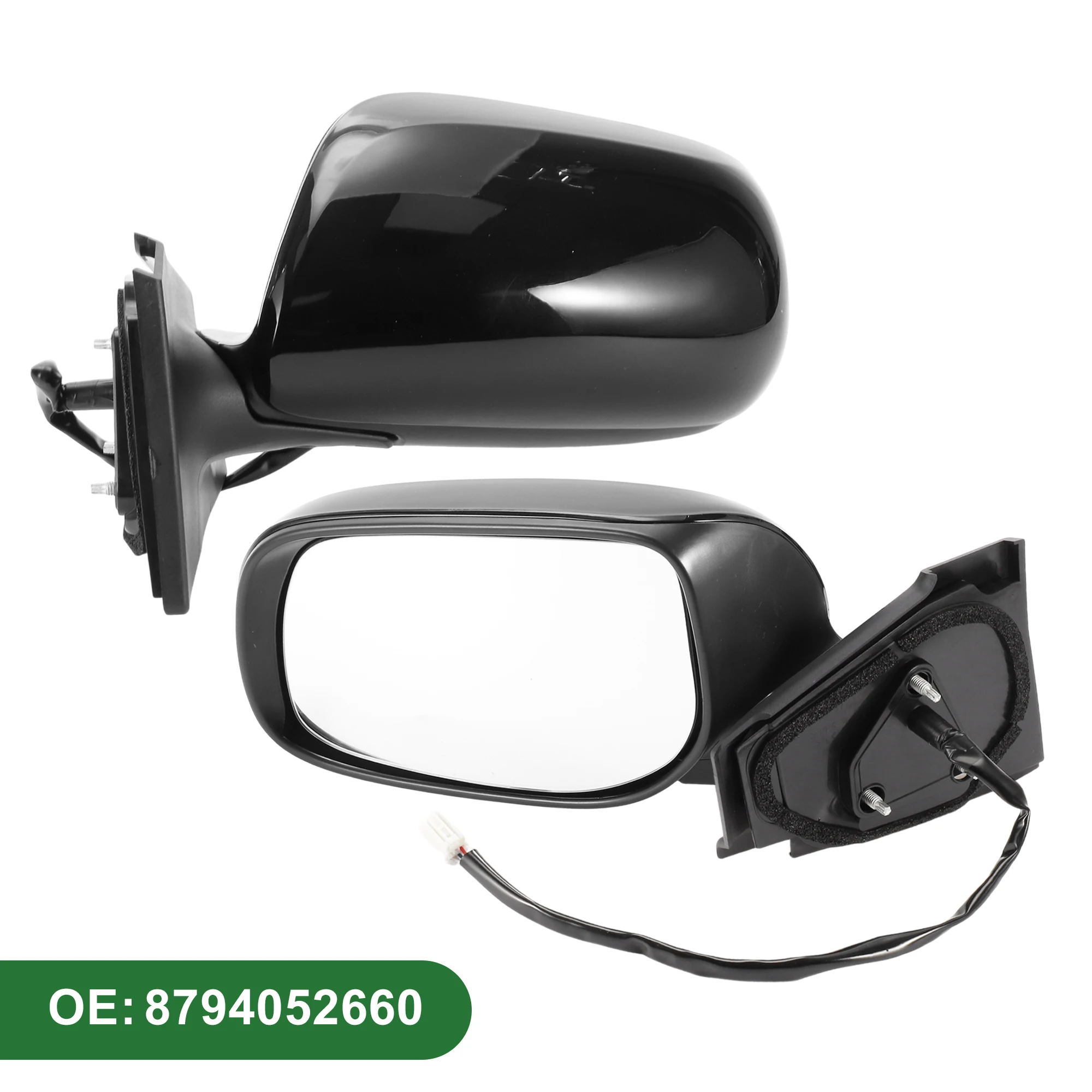 UXCELL Door Mirror Replacement Side View Mirror Assembly for Toyota Yaris Hatchback 2007-2011 Power Mirror Adjustment