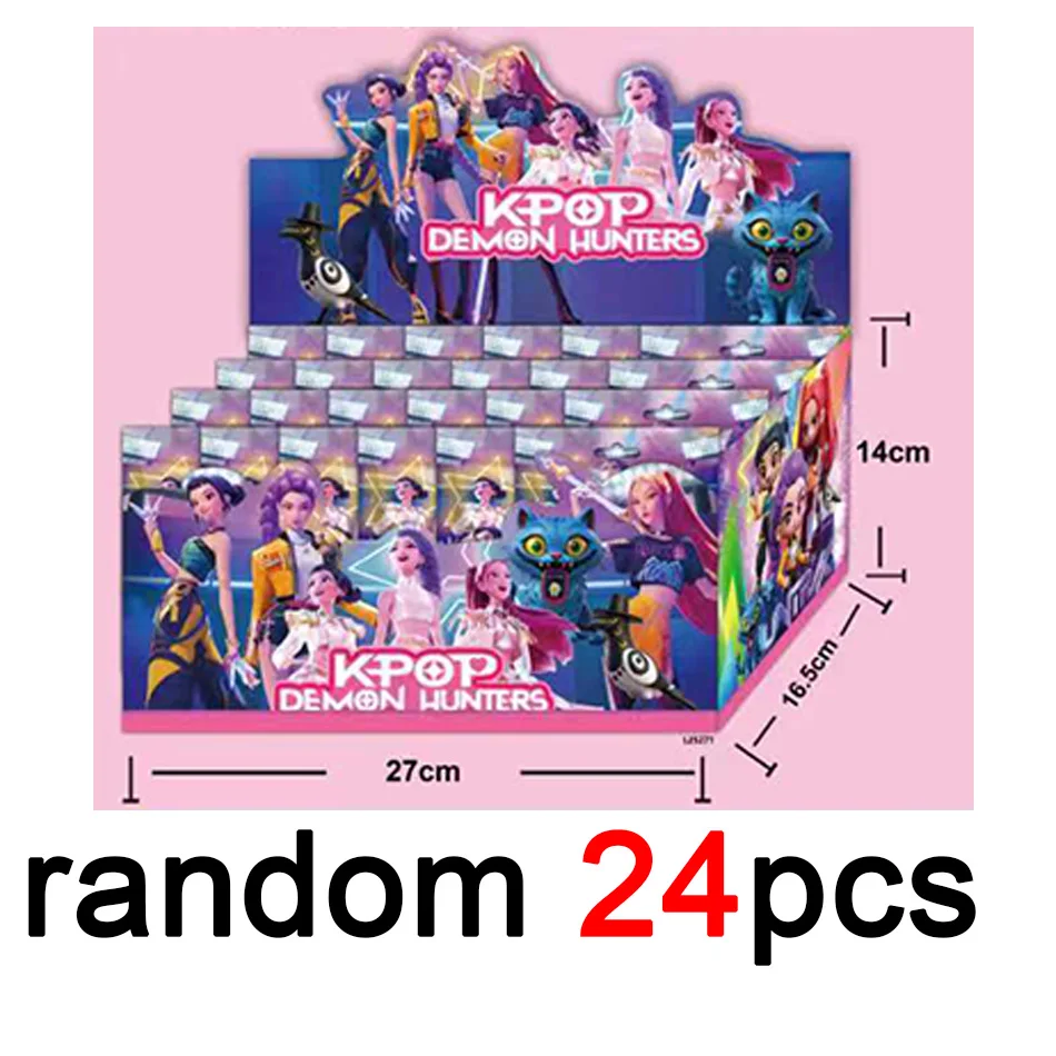 Caja ciega de Anime nuevo Kpop Demon Hunters, modelo de figura de dibujos animados, decoración de escritorio para juegos, colección de periféricos, regalo para niños, 2025