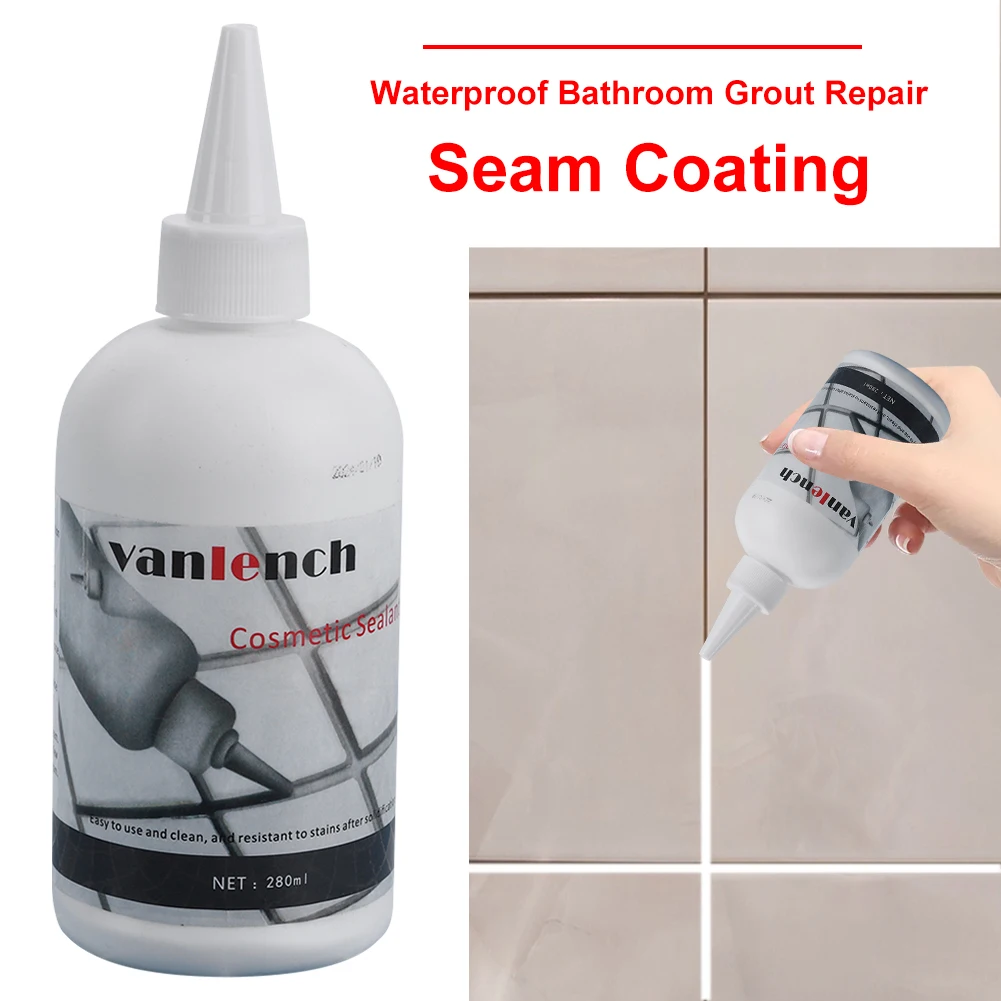 280ml Ceramic Tile Beauty Sealant Waterproof Anti-mildews Ceramic Tile Wall Agent Seam Beauty Agent for Kitchen Bathroom