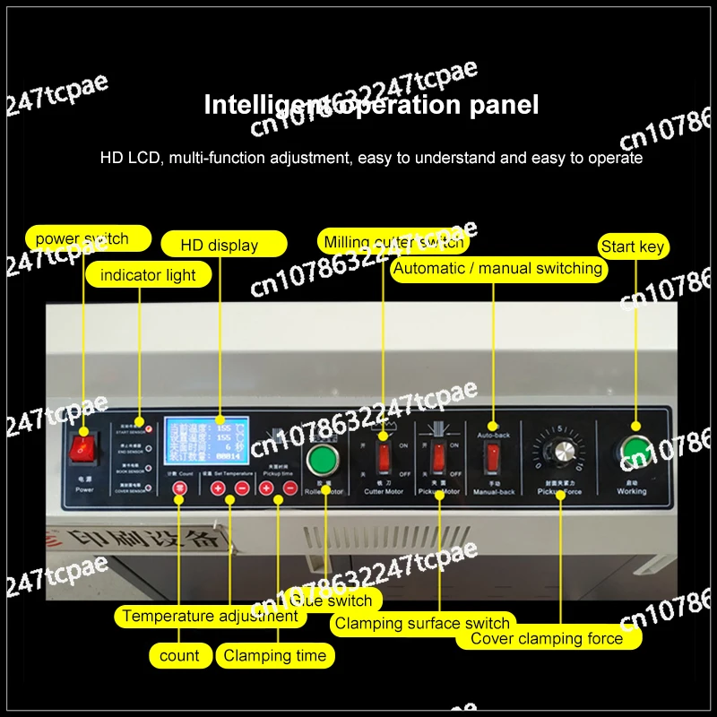 A400F Intelligent Hot Melt Binding Machine A4 Wireless Binding Machine Book Tender Vertical Binder 220V 50hz