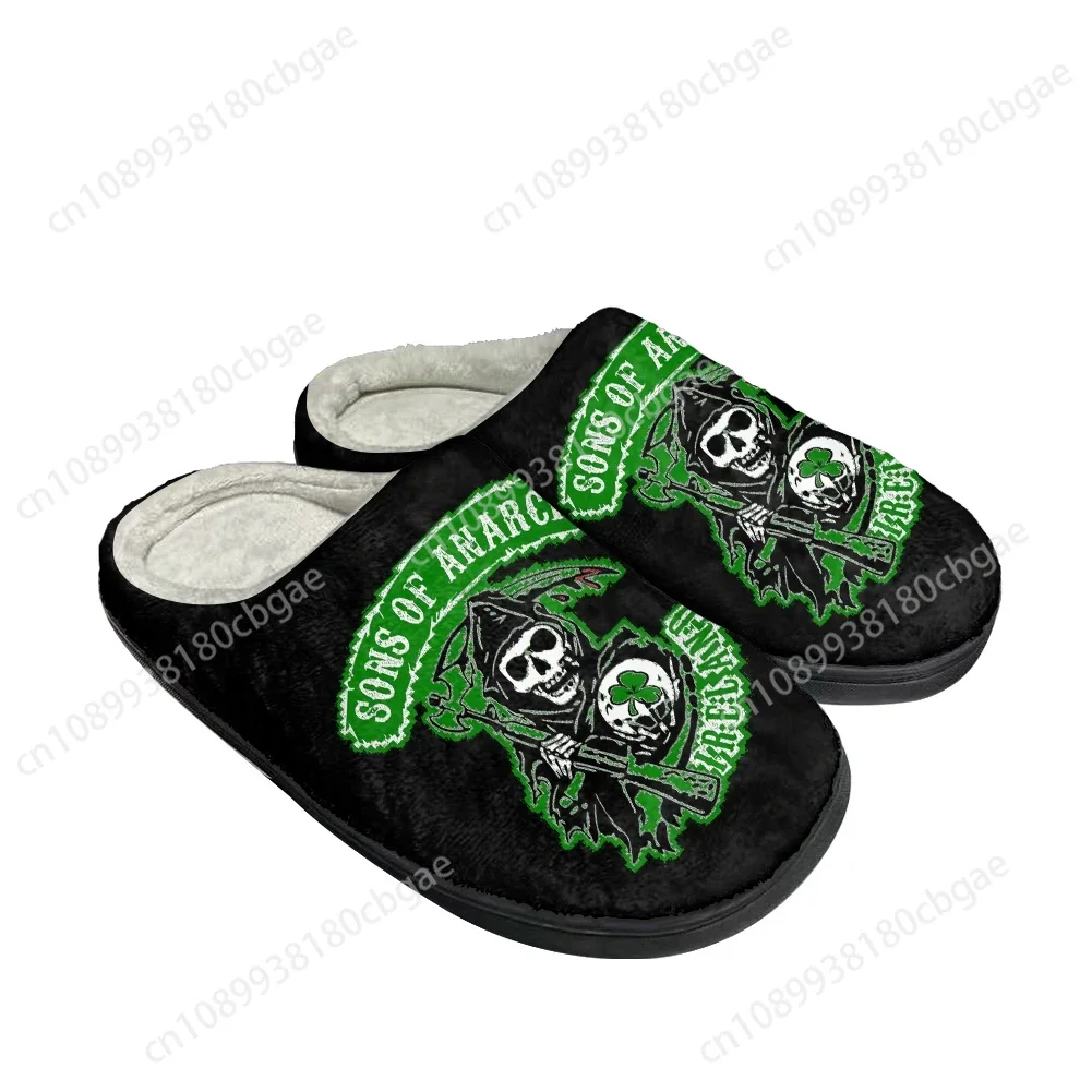 

Hot Sons of Anarchy Fashion Cotton Custom Slippers Mens Womens Sandals Plush Casual Keep Warm Shoes Thermal Comfortable Slipper