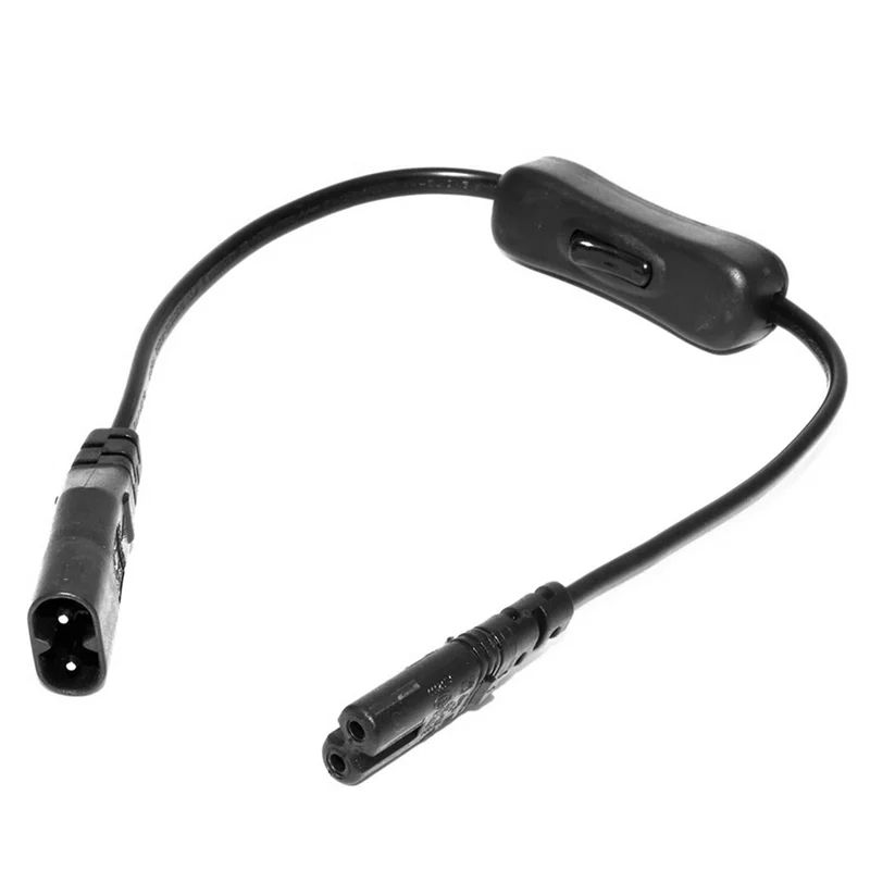 

【Superdeals】5X Power Extension Cord, Iec320 C7 To C8 Power Adapter Extension Cord With Switch Control With "8" Interface