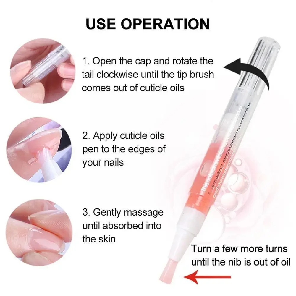 Heallor 8ml Nail Nutrition Oil Pen Nail Treatment Cuticle Revitalizer Agnail Oil Nail Manicure Care Tools Nourish Skin