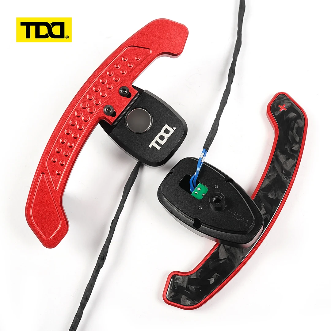 

TDD Glossy Carbon Fiber Magnetic Paddle Shifter For Mercedes-Benz A B C GLA GLS S E GLC GLE GLS Class Aluminum Alloy Back Cover