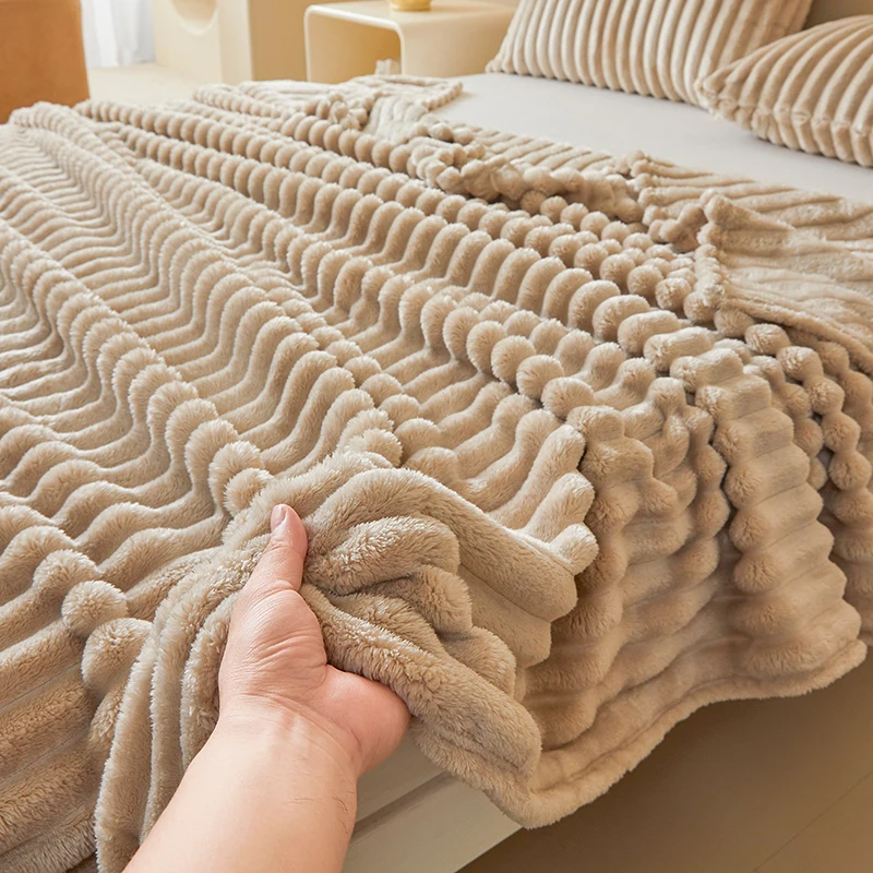 Luxurious Double-Sided Faux Ra - Christmas Throw Blanket recension och pris