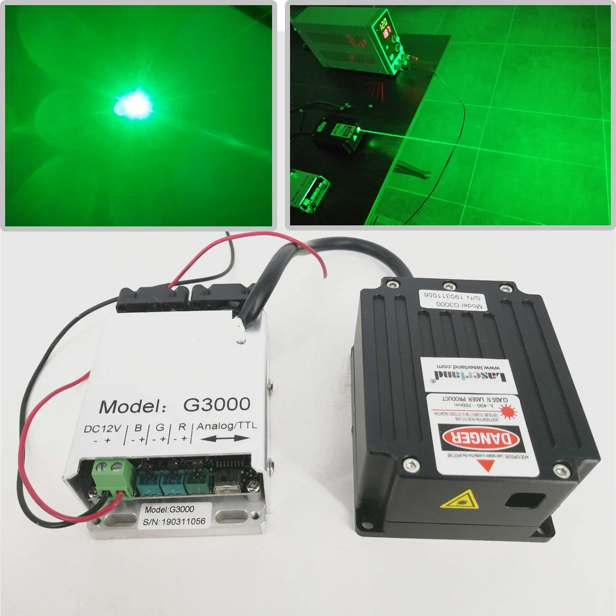 520nm 2.1 w 3 w 4 w Módulo Laser de Diodo para Iluminação de Palco DJ KTV Bar Bola Base de Marco Navegador piloto