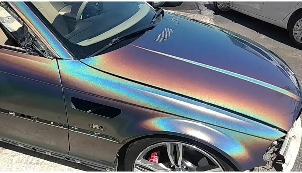 Gloss FLIP Psychedelic  Car Wrap Film - PVC Material Auto Color Change Vinyl