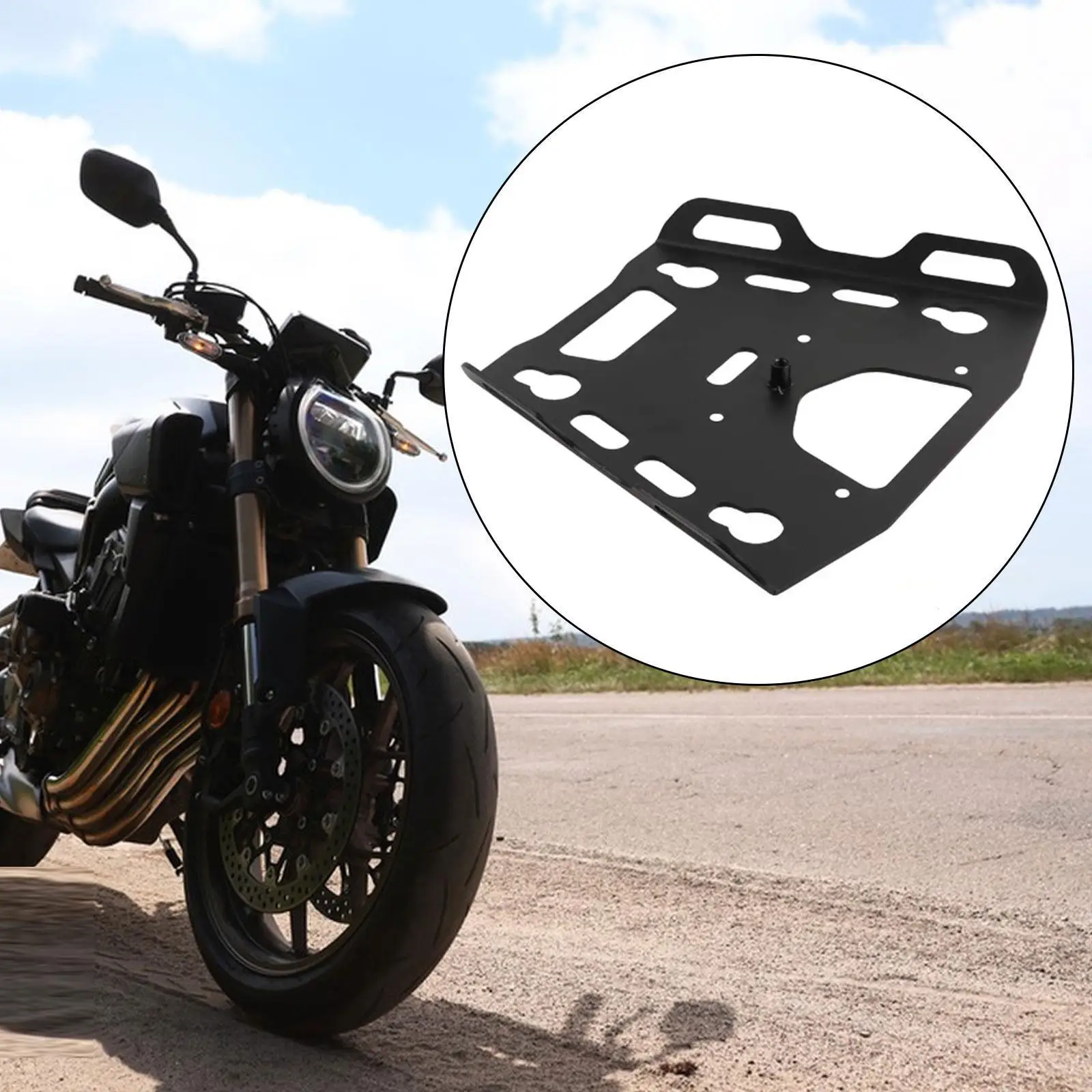 

Motorcycle Rear Luggage Rack Luggage Shelf Supplies Multifunction Outdoor