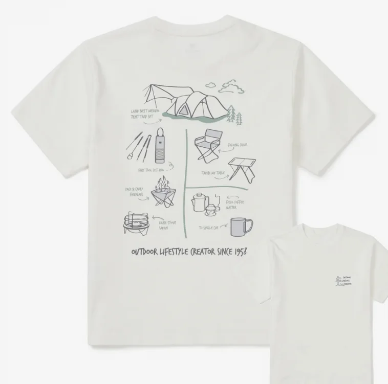 Sommer-Baumwoll-T-Shirt mit Schweißabsorption für Camping und Outdoor-Sport, Einfarbig, Modische Marke für Männer und Frauen mit Kurzen Ärmeln – Detail 2