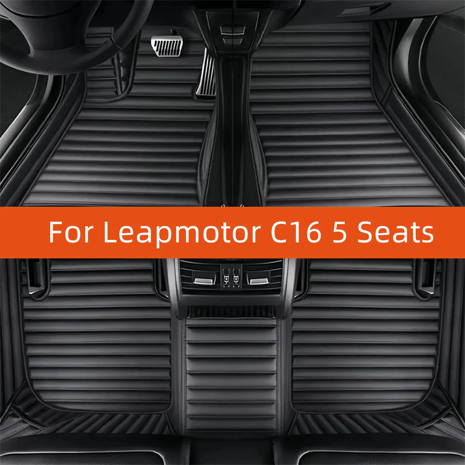 

Custom Leather Car Floor Mat For Leapmotor C16 5 Seats 2024 2025 2026 2027 Car Mat Interior Accessories