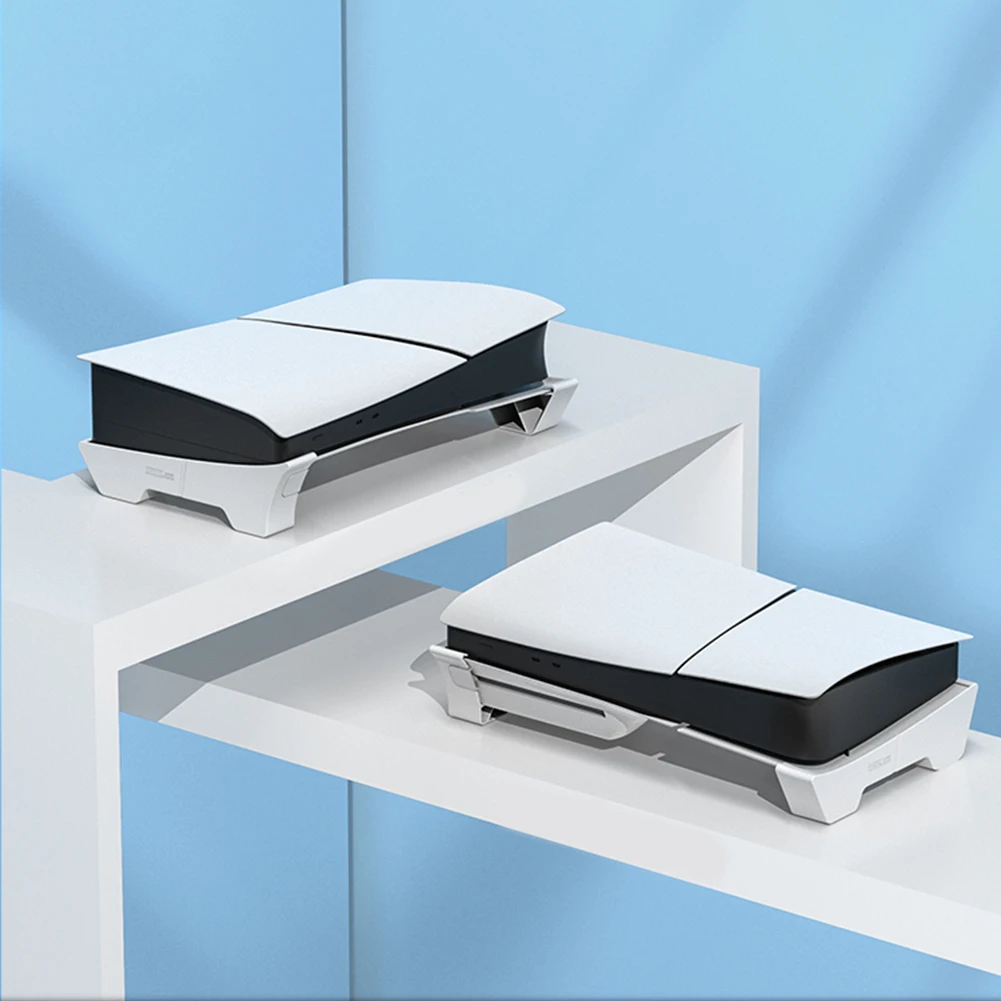 Horizontal Bracket Stand Anti-Slip Cooling Horizontal Base Console Holder for Playstation 5 Slim Disc & Digital Edition