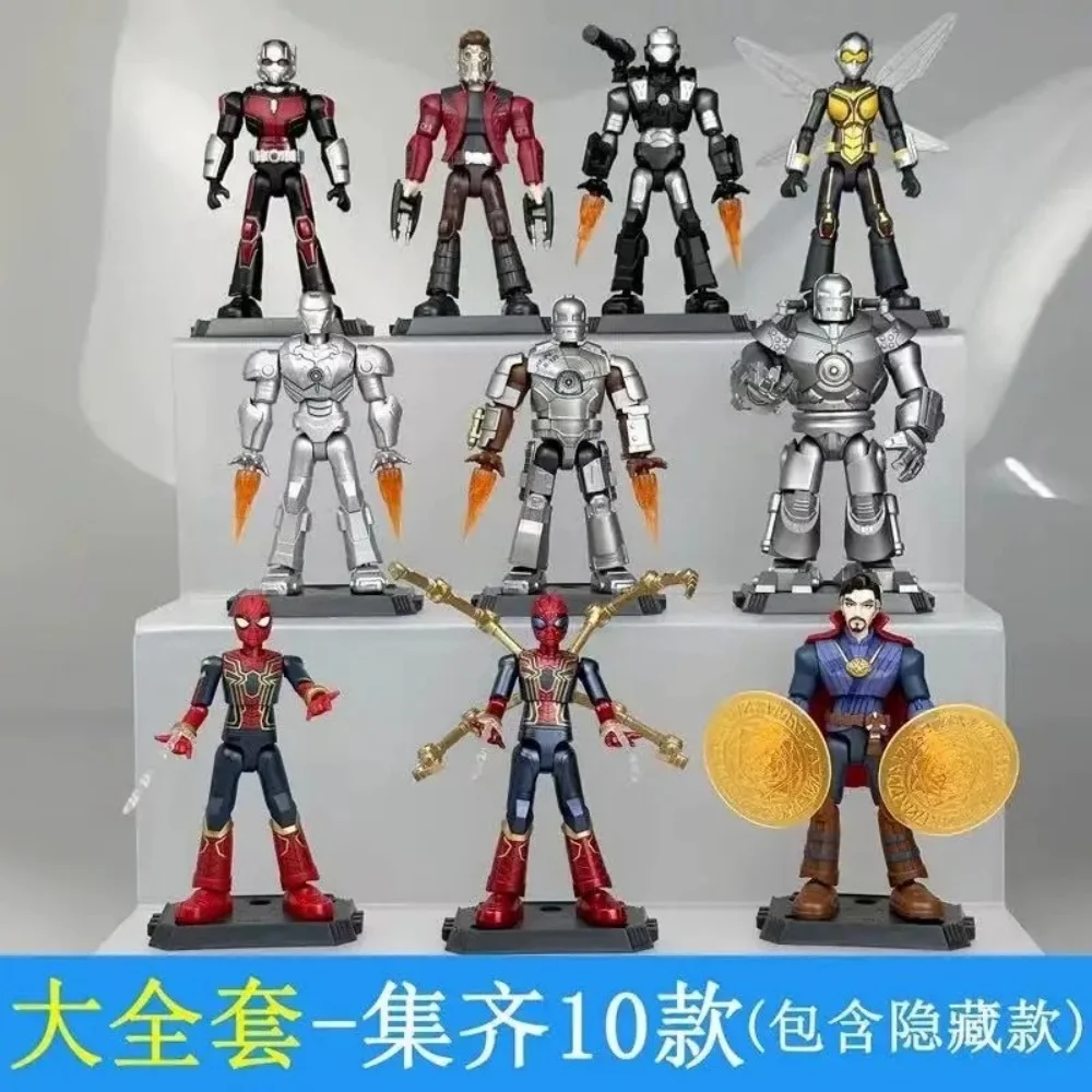 الأصلي Blokees المنتقمون الرجل الحديدي الرجل العنكبوت غروت صاروخ الراكون بنة التجمع عمل نموذج لجسم الاطفال اللعب الهدايا #3