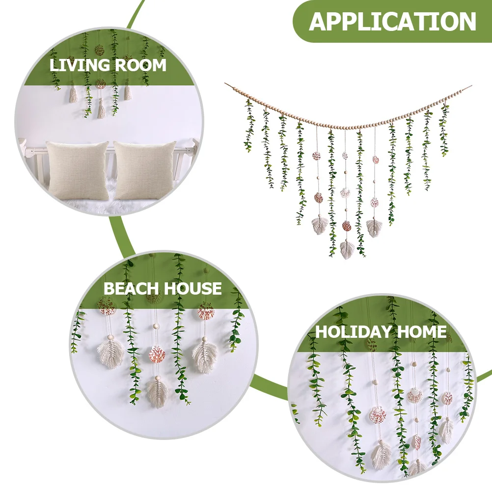 

Wooden Bead Wall Hanging Decoration Vine Plant Decorations Bedroom Vines for Aesthetic Garlands