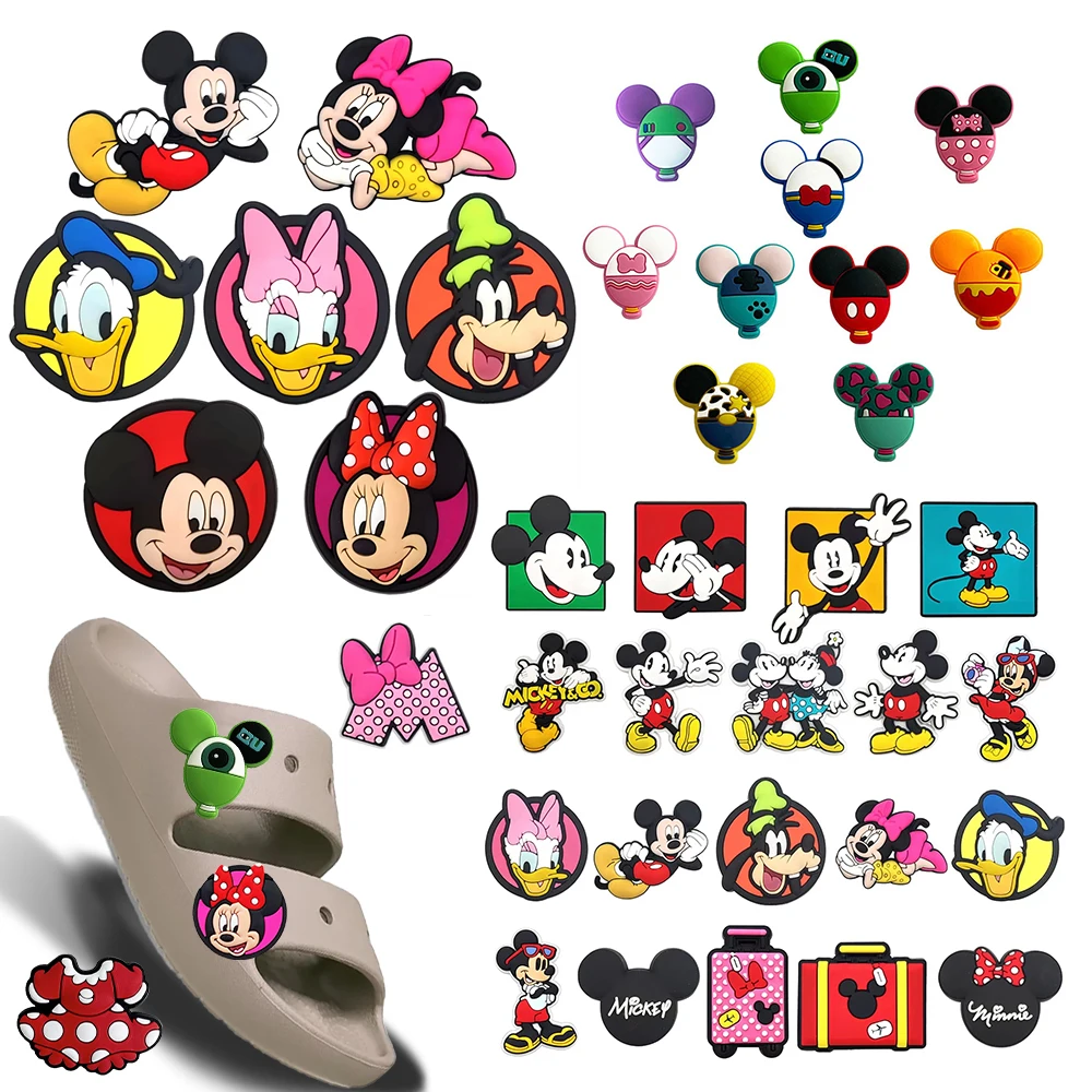 

Disney Mickey Mouse Family Shoe Charms Multiple sets DIY Craft Accessories for Kids &Birthday Gifts & Xmas Favors"（High-Quality）