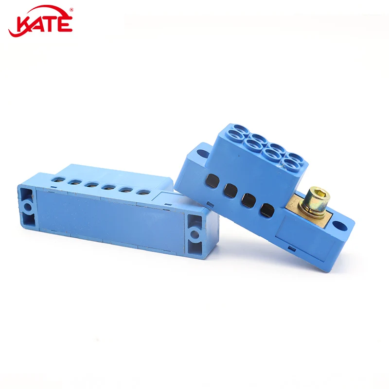 FJ6/SDGW Terminal Block One In Many Out 4/6/9/12/15 Way High Current Junction Box Single Sided Wire Connector Distribution Box