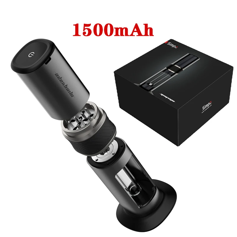 

1500mAh Electric Tobacco Grinder Aluminum Alloy Automatic Herb Crusher Smoking Accessories