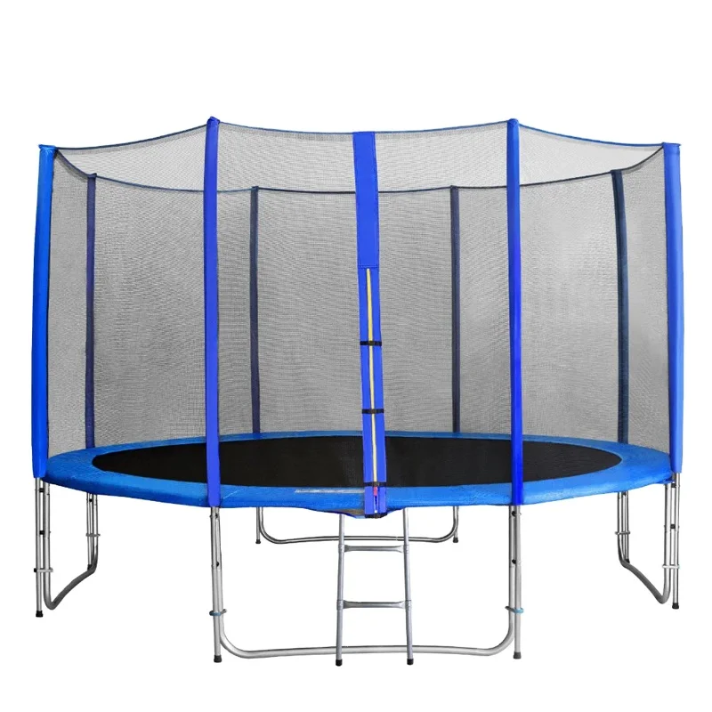 

Customized Factory Supply Multi-Color Trampoline Outdoor Kids 14 Feet Trampolines For Jumping