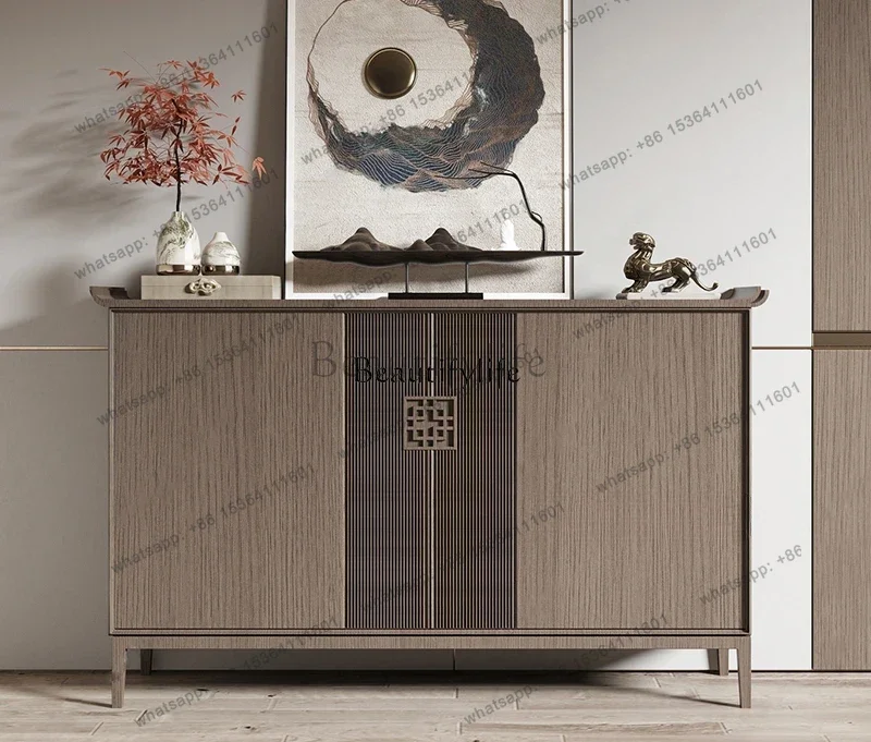Factory Direct New Chinese minimalist light luxury partition entrance cabinet storage decorative tea cabinet