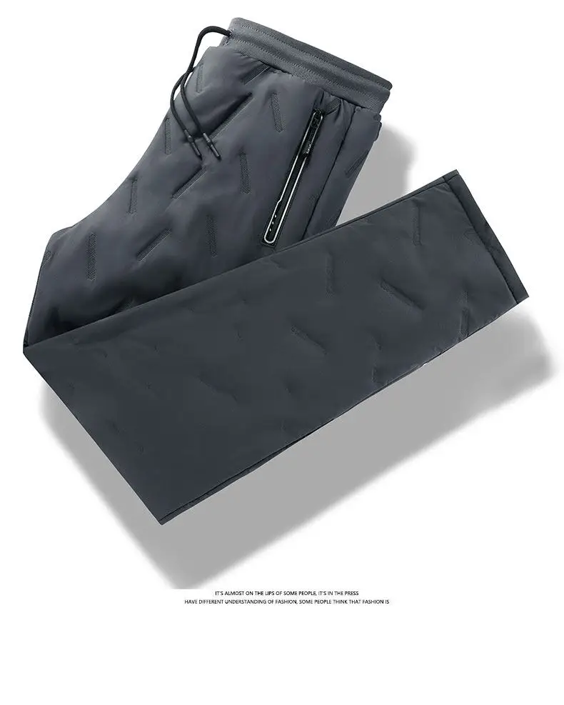 Winter Sweatwear Männer Verdicken Fleece Futter Sweatpant Thermische Hosen Casual Hosen Wasserdicht Winddicht Warme Samt Hosen – Detail 25