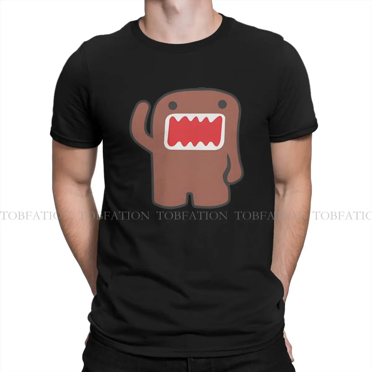 Domo Kun Anime Domo Kun Tshirt Graphic Men Tops Vintage Goth Summer Clothes Cotton Harajuku T Shirt