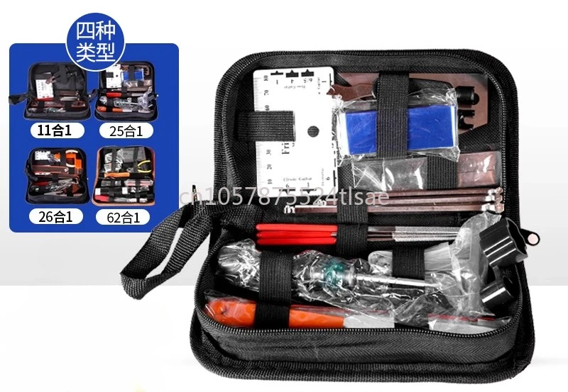 

Guitar Kit File Wrench String Pitch Ruler String Scissor Pin Silk Polished Guitar Maintenance Kit