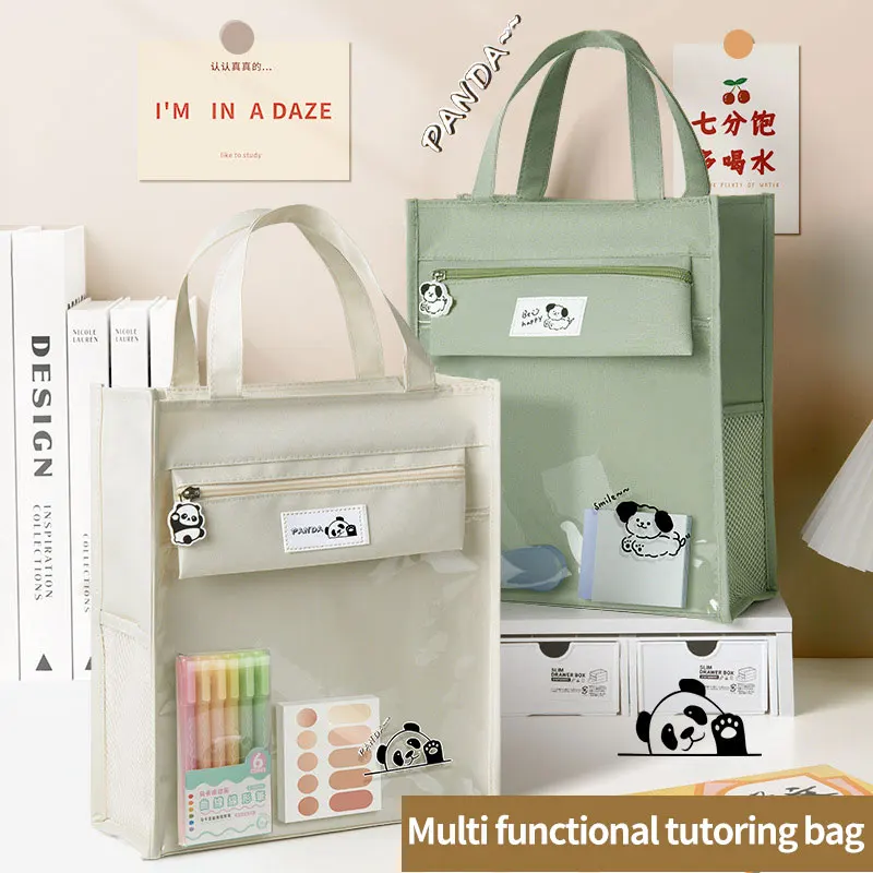 

School supplies student tote bag children art bag document bag canvas tutoring bag school bags Tutorial Bags