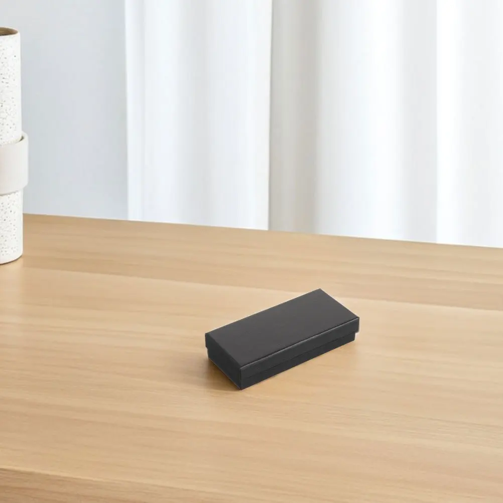 

7Pcs Single Watch Storage Box Black Rectangular Sponge Lined Travel Protective Case Home Organizer Men Women Luxury Watch Box