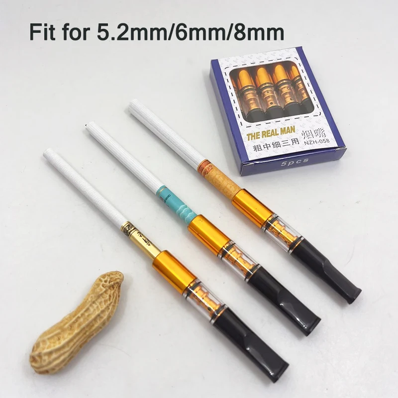 15 30Pcs/Box Acrylic Portable Cigarette Holder High Efficiency Reducing Tar Tobacco Filter Washable Circulation Smoke Mouthpiece