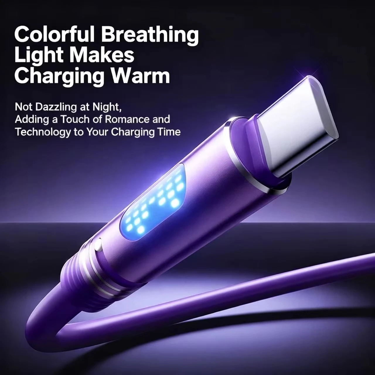 240W LED Aromatherapy USB-C to USB-C Cable Liquid Silicone Fast Charging Data Cord For iPhone 15 16 17 Pro Max Xiaomi