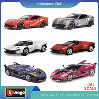 Bburago 1:64 Ferrari 812 Competizione SP3 Alloy Premium Diecast Car Model Vehicle Collectible Toy Gift