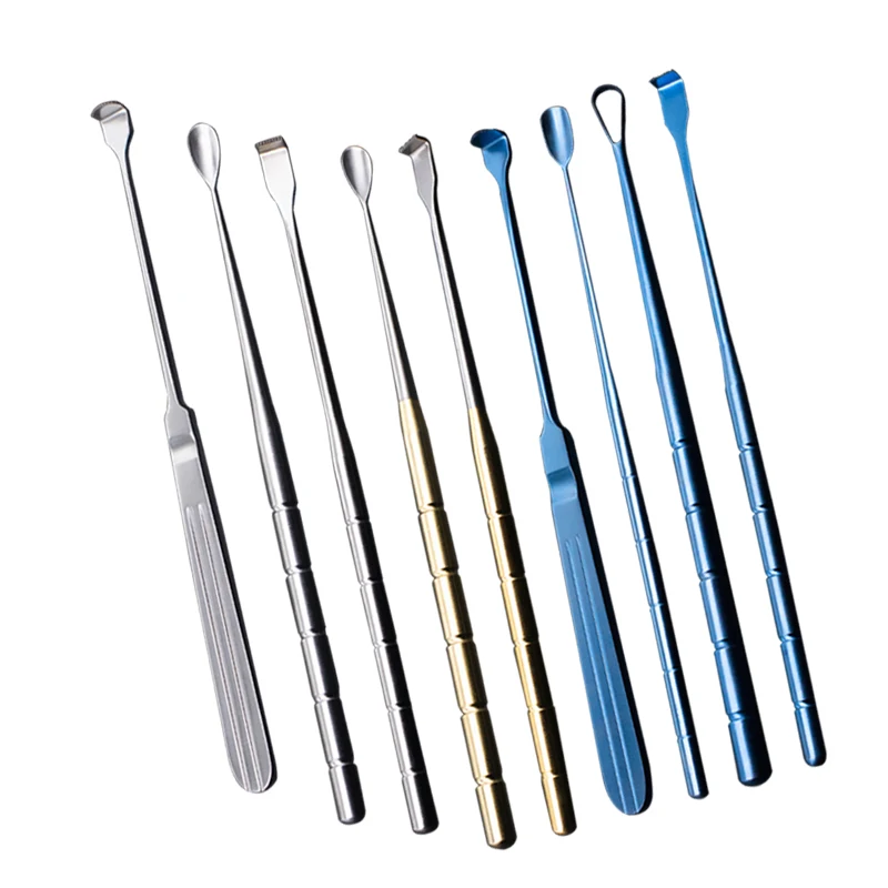 Stainless Steel Armpit Odor Curette Fox Odor Armpit Odor Scraping Spoon Chicken Heart Type Beauty Plastic Tool