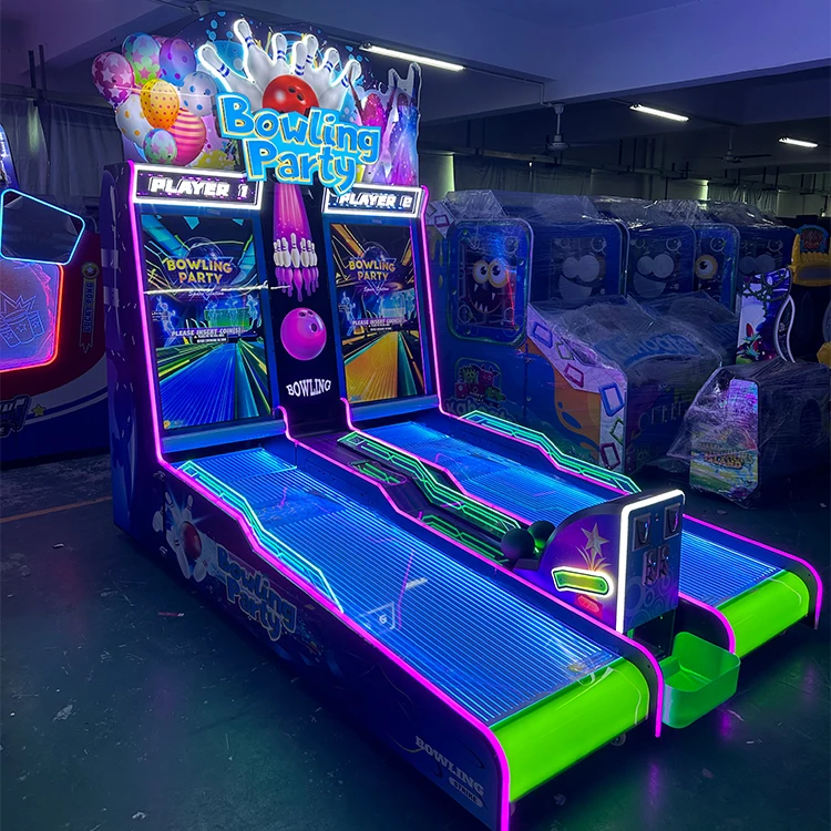 Bowling Party Game Machine, Operado a fichas, Ticket Redemption Arcade Games, Sport Bowling Game Machine