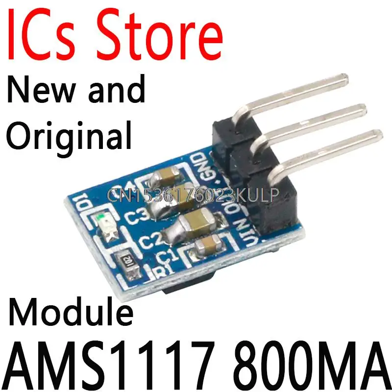 5PCS 5V ZU 3,3V DC-DC Step-Down Netzteil Buck Modul AMS1117 800MA